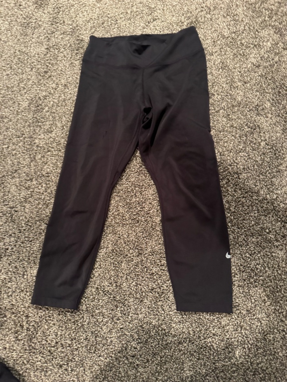 Nike Black Performance Leggings with Swoosh